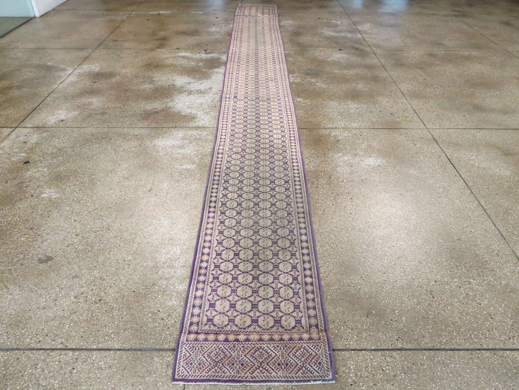 Vintage Indian Cotton Agra runner, No.13609 - Galerie Shabab