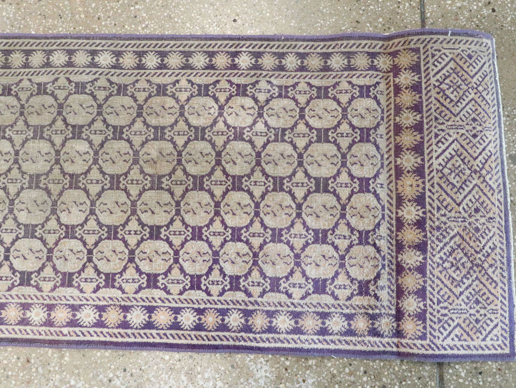Vintage Indian Cotton Agra runner, No.13609 - Galerie Shabab
