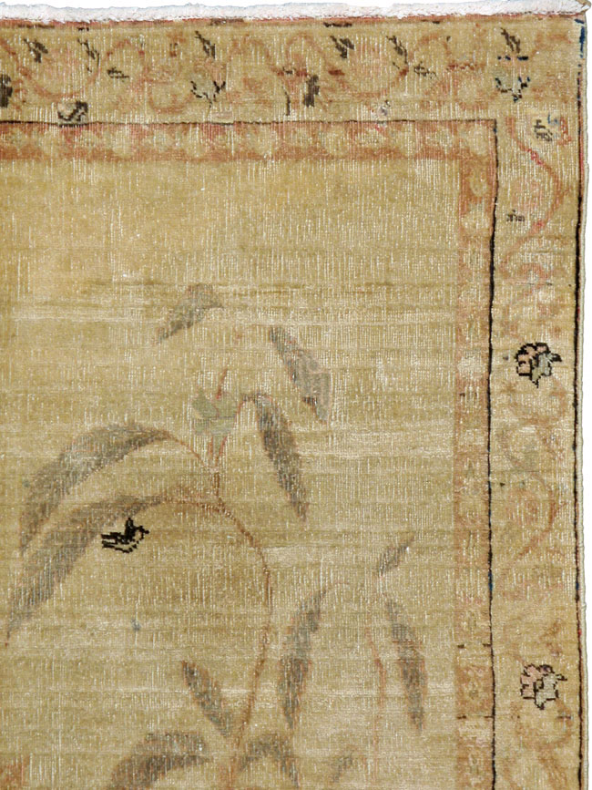 Vintage Persian Tabriz Pictorial Rug, No.13638 - Galerie Shabab