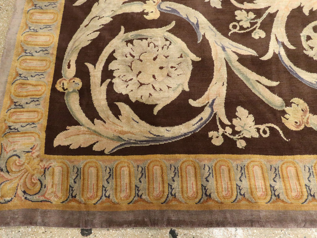 Antique French Savonnerie Carpet, No.13648 - Galerie Shabab