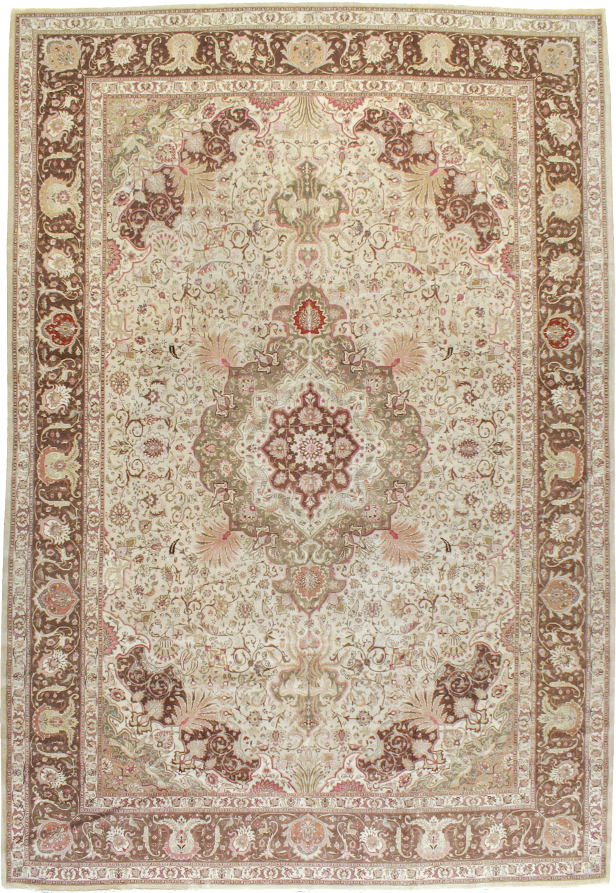 Antique Persian Tabriz Carpet, No.13660 - Galerie Shabab