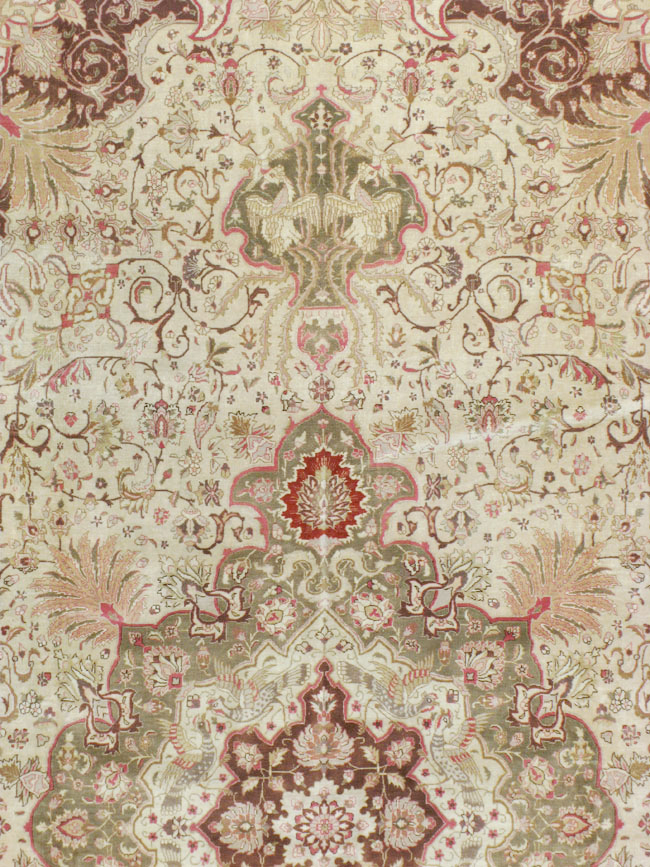 Antique Persian Tabriz Carpet, No.13660 - Galerie Shabab