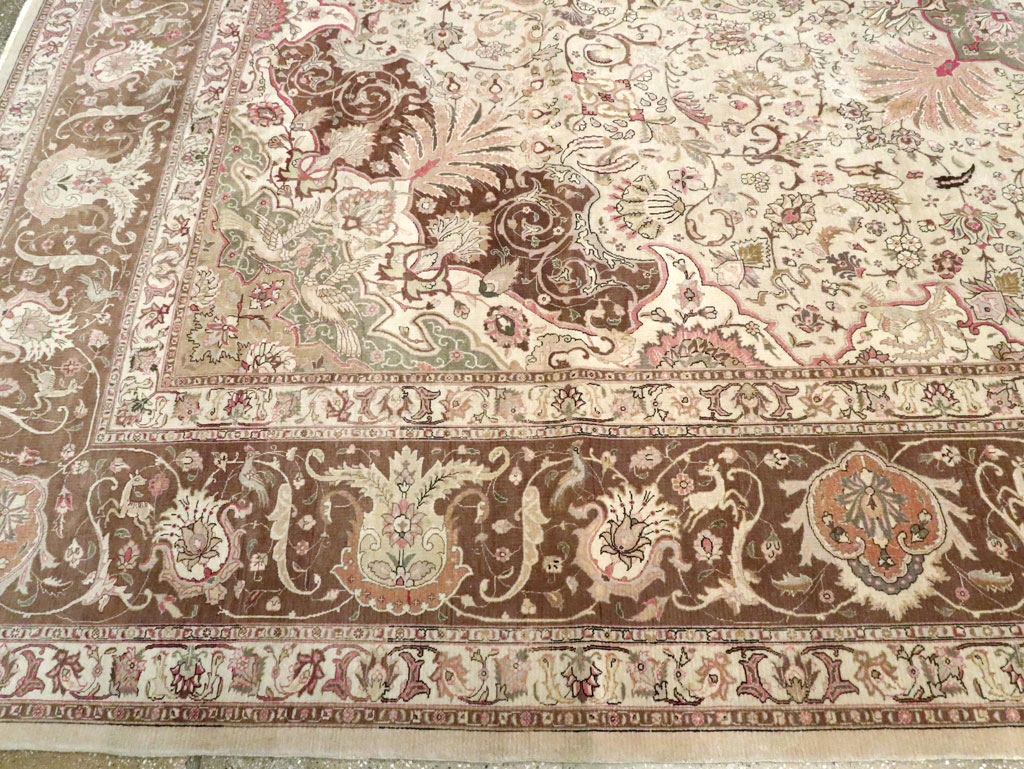 Antique Persian Tabriz Carpet, No.13660 - Galerie Shabab