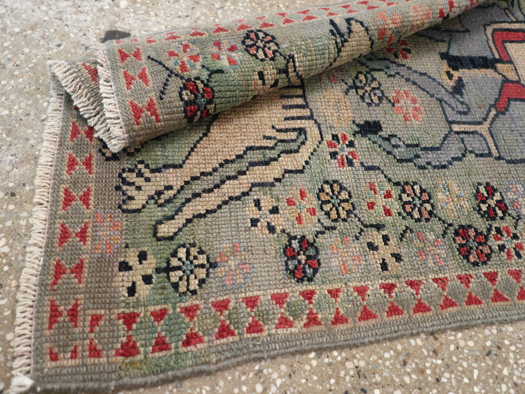 Antique Persian Malayer Pictorial Rug (Pair: 1 of 2), No.13667 - Galerie Shabab