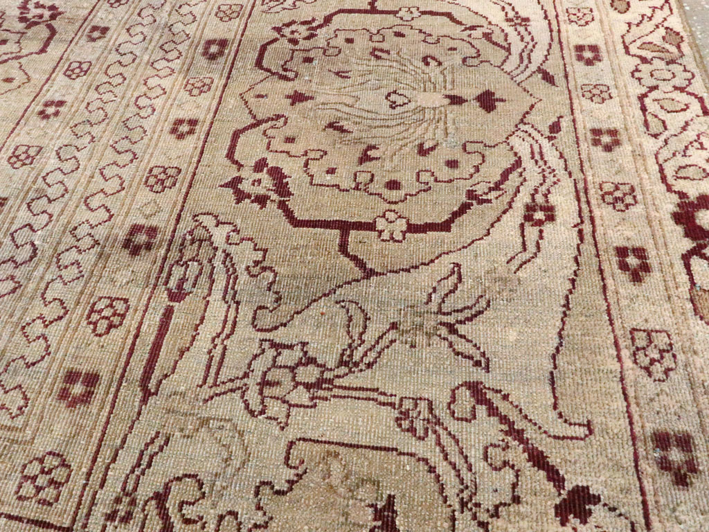 Antique Indian Amritsar Wide Gallery Runner, No.13673 - Galerie Shabab