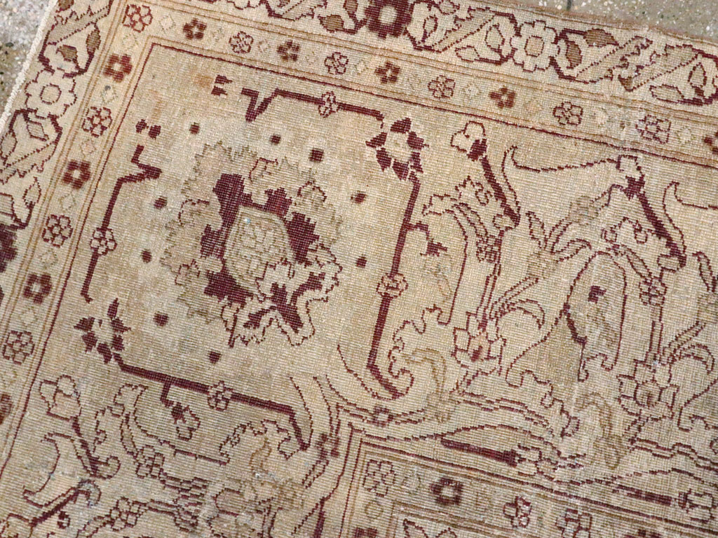 Antique Indian Amritsar Wide Gallery Runner, No.13673 - Galerie Shabab