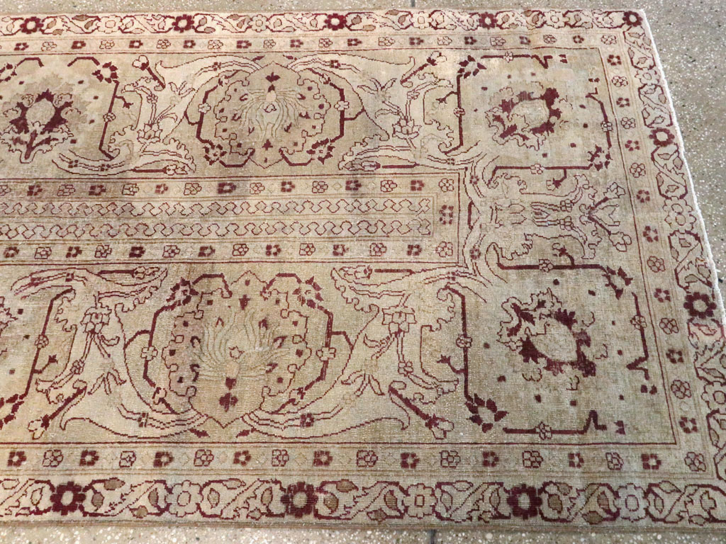 Antique Indian Amritsar Wide Gallery Runner, No.13673 - Galerie Shabab