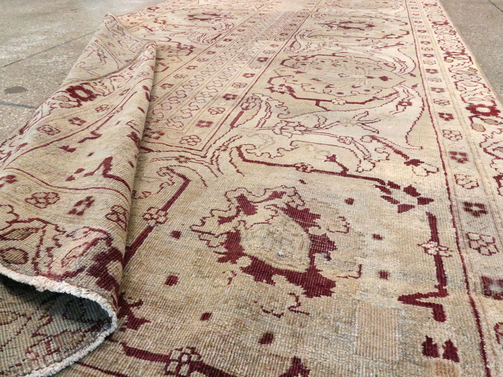Antique Indian Amritsar Wide Gallery Runner, No.13673 - Galerie Shabab