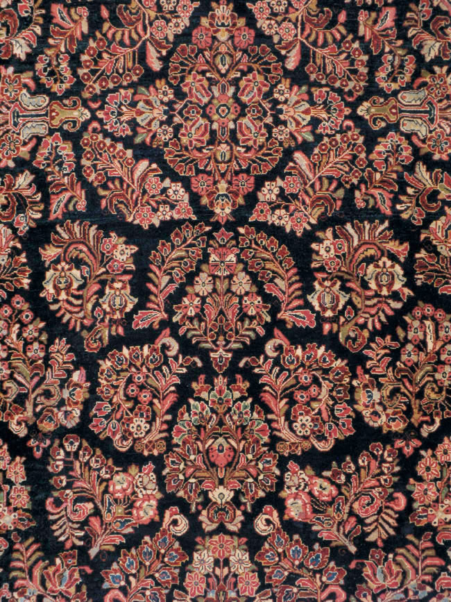 Vintage Persian Sarouk Carpet, No.13682 - Galerie Shabab