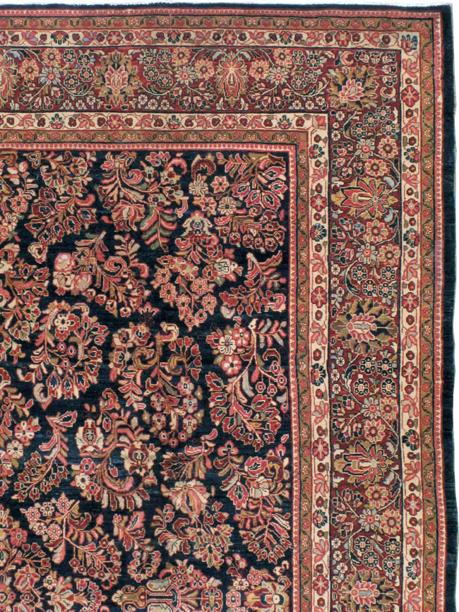Vintage Persian Sarouk Carpet, No.13682 - Galerie Shabab