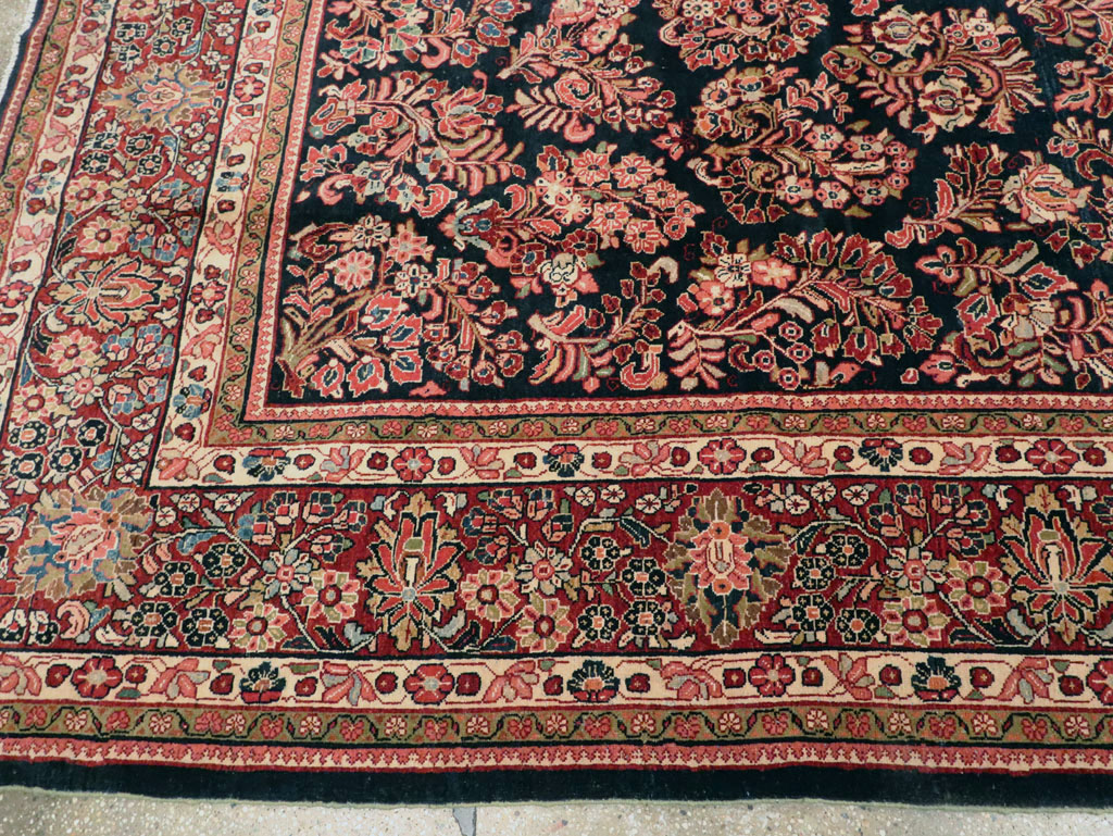 Vintage Persian Sarouk Carpet, No.13682 - Galerie Shabab