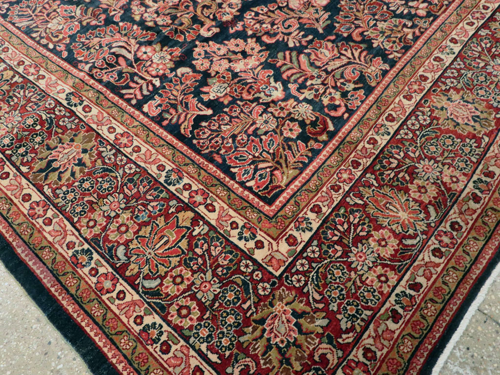 Vintage Persian Sarouk Carpet, No.13682 - Galerie Shabab