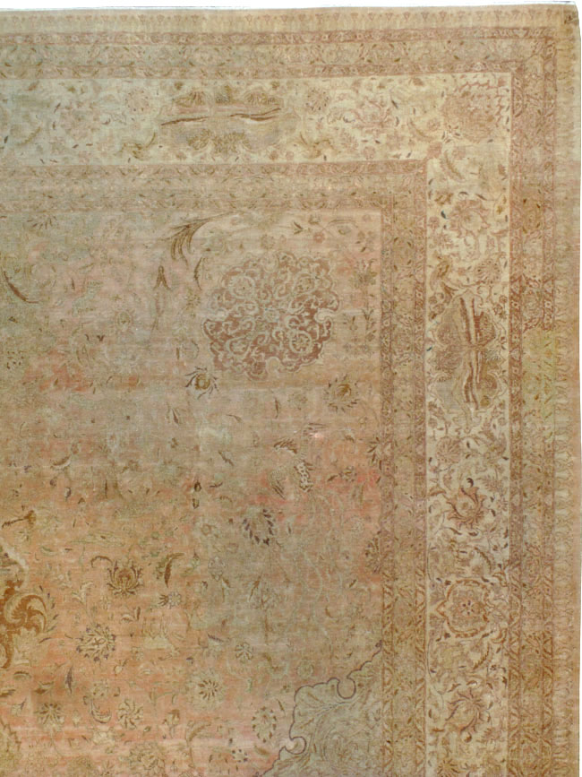 Vintage Persian Tabriz Carpet, No.13693 - Galerie Shabab