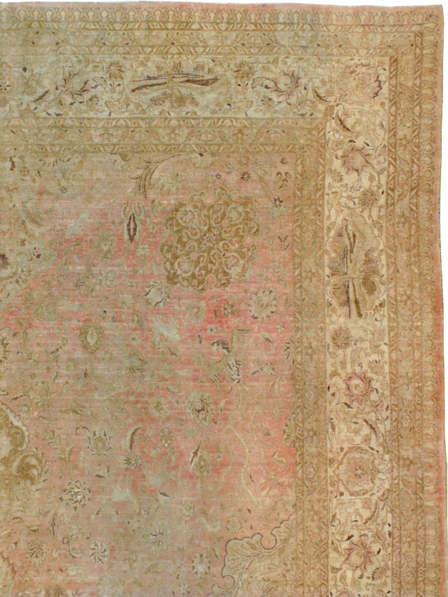 Vintage Persian Tabriz Carpet, No.13693 - Galerie Shabab