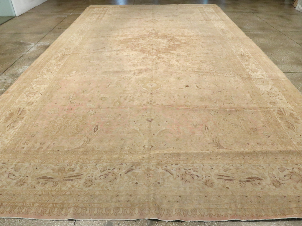 Vintage Persian Tabriz Carpet, No.13693 - Galerie Shabab