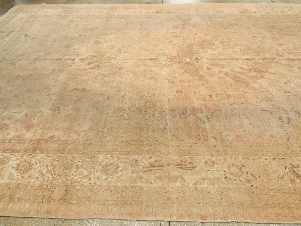 Vintage Persian Tabriz Carpet, No.13693 - Galerie Shabab