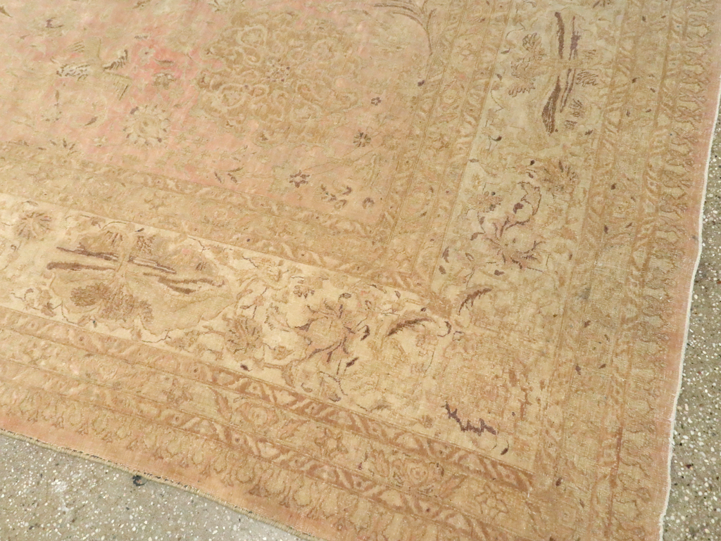 Vintage Persian Tabriz Carpet, No.13693 - Galerie Shabab