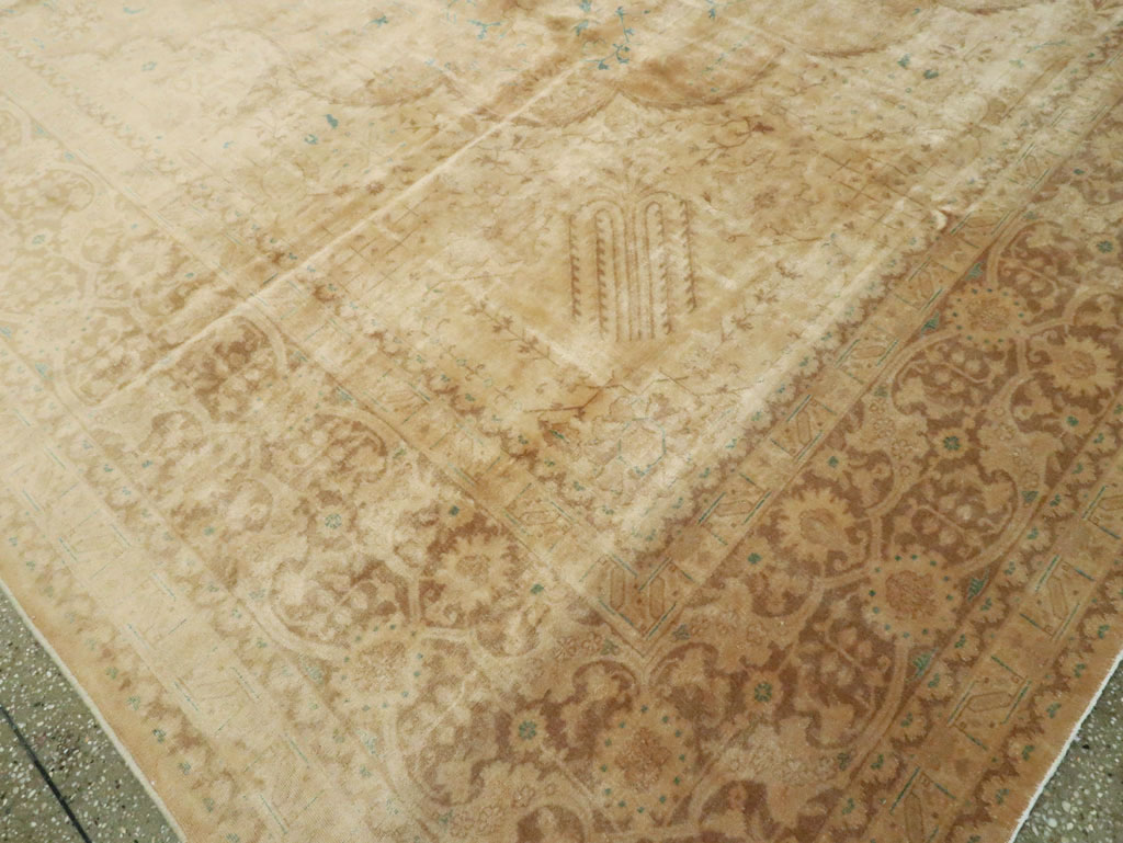 Vintage Persian Tabriz Carpet, No.13706 - Galerie Shabab