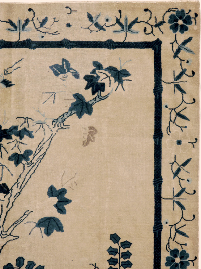 Antique Chinese Peking Wide Gallery Runner, No.13708 - Galerie Shabab