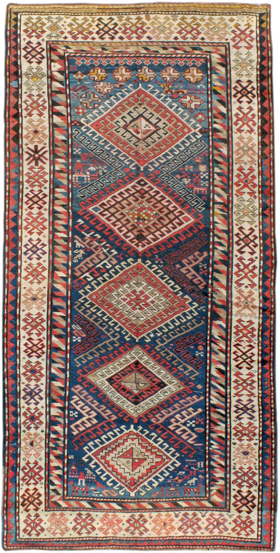 Antique Caucasian Kazak Rug, No.13717 - Galerie Shabab