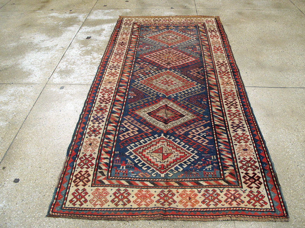 Antique Caucasian Kazak Rug, No.13717 - Galerie Shabab