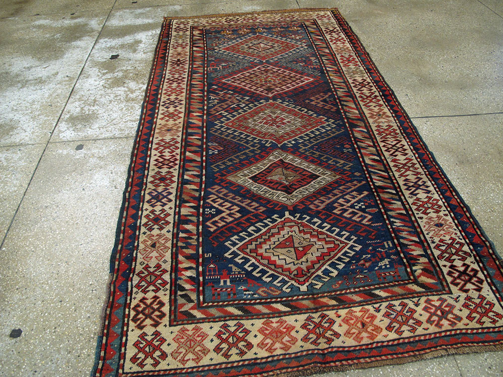 Antique Caucasian Kazak Rug, No.13717 - Galerie Shabab