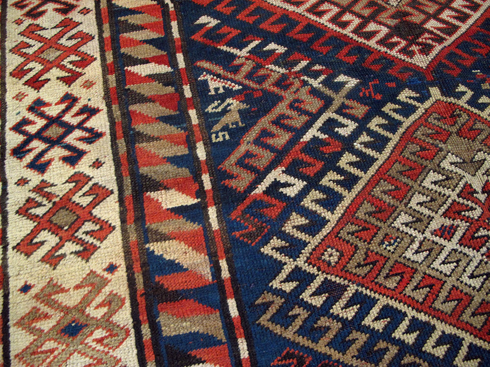 Antique Caucasian Kazak Rug, No.13717 - Galerie Shabab