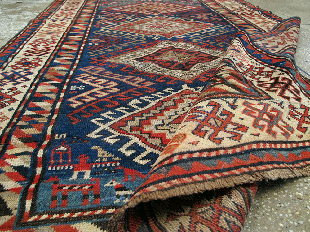 Antique Caucasian Kazak Rug, No.13717 - Galerie Shabab