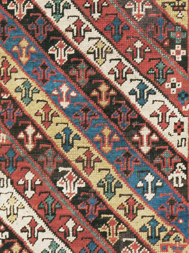 Antique Caucasian Kazak Long Rug, No.13719 - Galerie Shabab