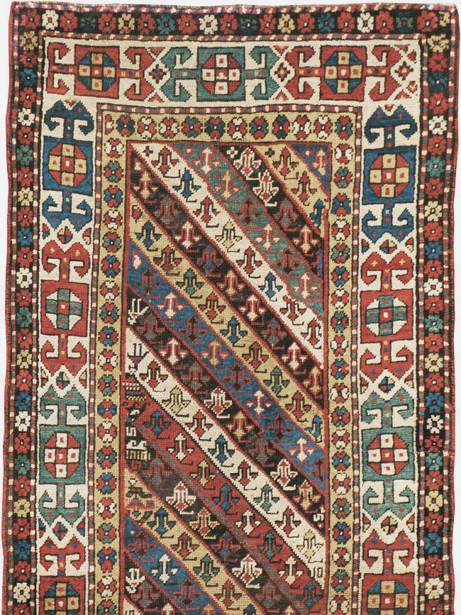 Antique Caucasian Kazak Long Rug, No.13719 - Galerie Shabab