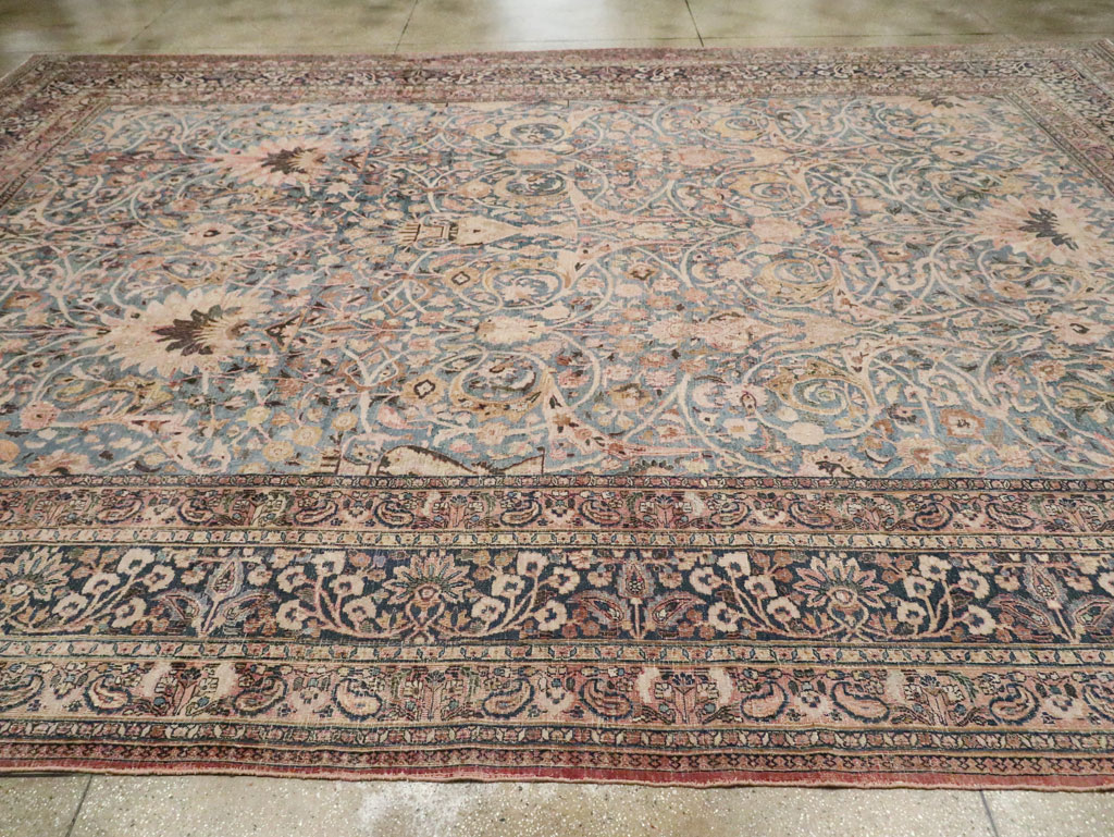Antique Persian Mashad Carpet, No.13726 - Galerie Shabab