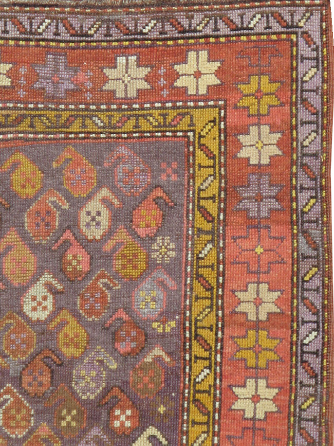 Antique Caucasian Kazak Rug, No.13746 - Galerie Shabab