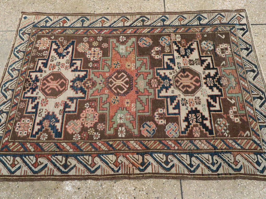 Antique  Caucasian Zeychur Kuba Rug, No.13762 - Galerie Shabab