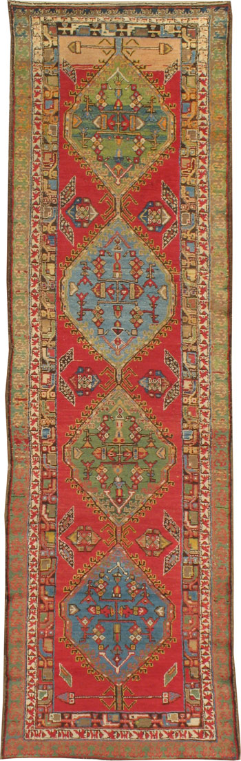 Antique Persian Heriz Runner, No.13769 - Galerie Shabab