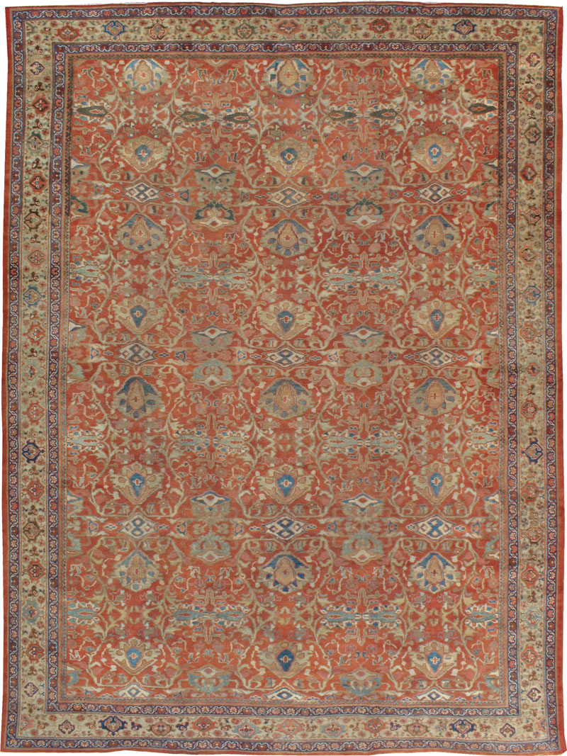 Antique Persian Mahal Carpet, No.13790 - Galerie Shabab