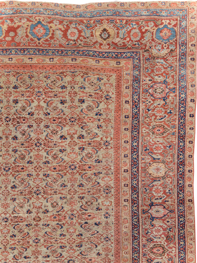 Antique Persian Mahal Room Size Carpet, No.13811 - Galerie Shabab