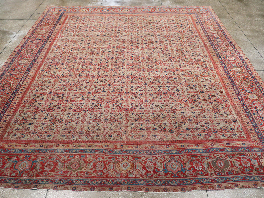 Antique Persian Mahal Room Size Carpet, No.13811 - Galerie Shabab