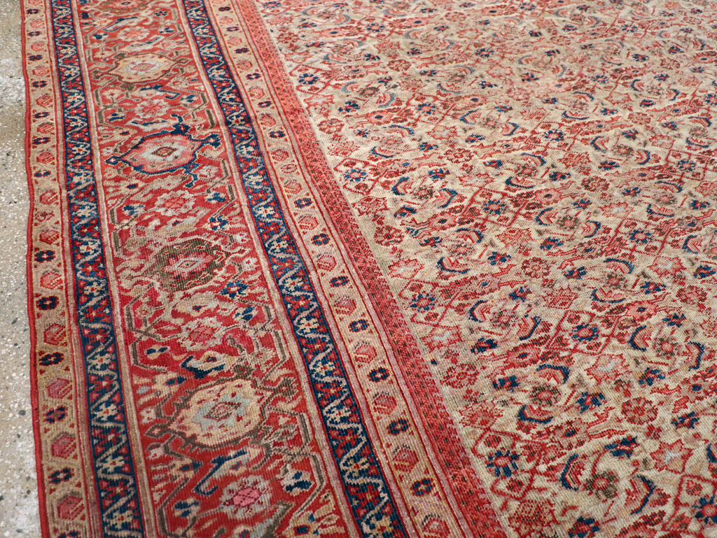 Antique Persian Mahal Room Size Carpet, No.13811 - Galerie Shabab