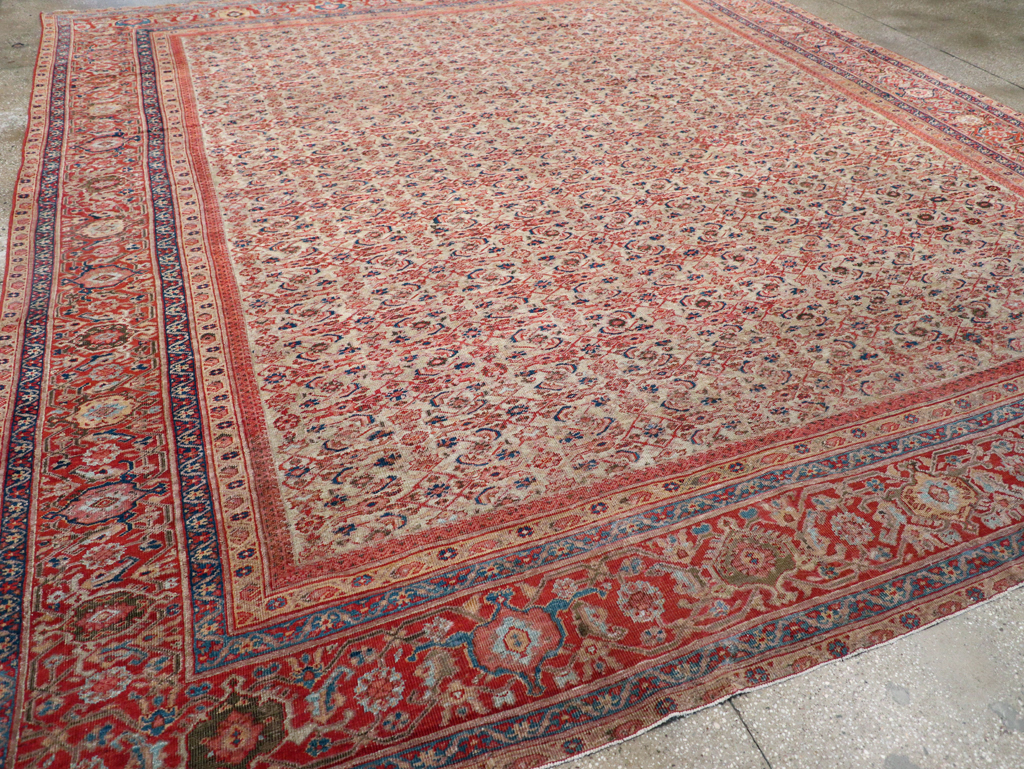 Antique Persian Mahal Room Size Carpet, No.13811 - Galerie Shabab