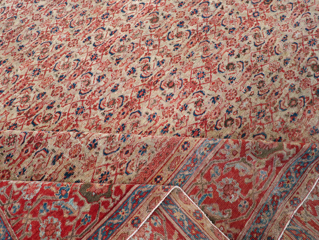 Antique Persian Mahal Room Size Carpet, No.13811 - Galerie Shabab