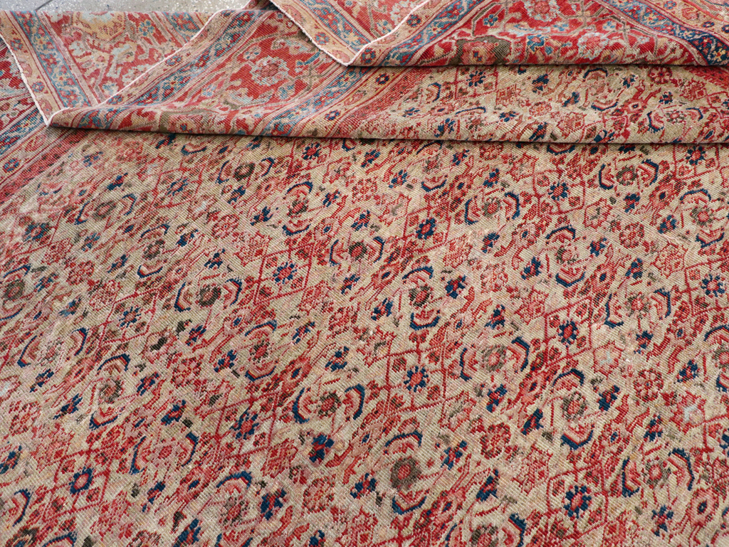 Antique Persian Mahal Room Size Carpet, No.13811 - Galerie Shabab
