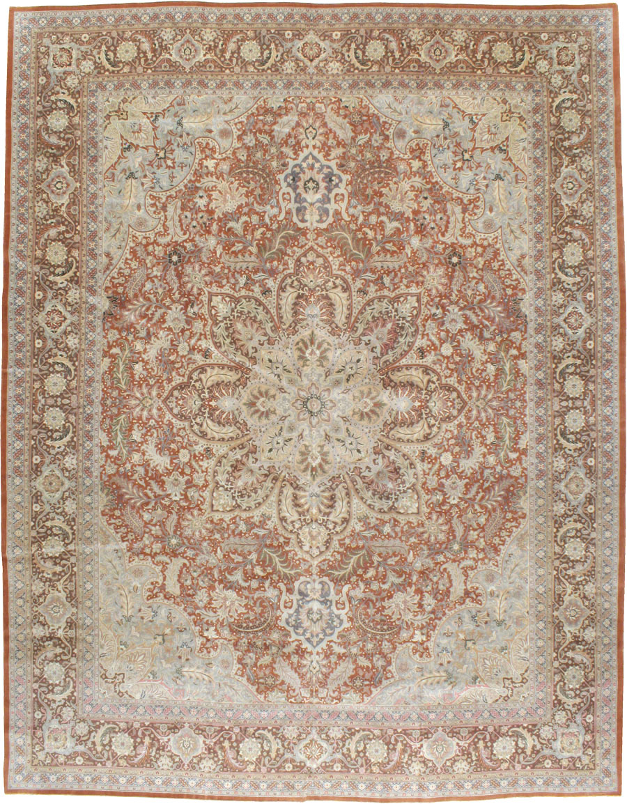 Vintage Persian Tabirz Carpet, No.13815 - Galerie Shabab