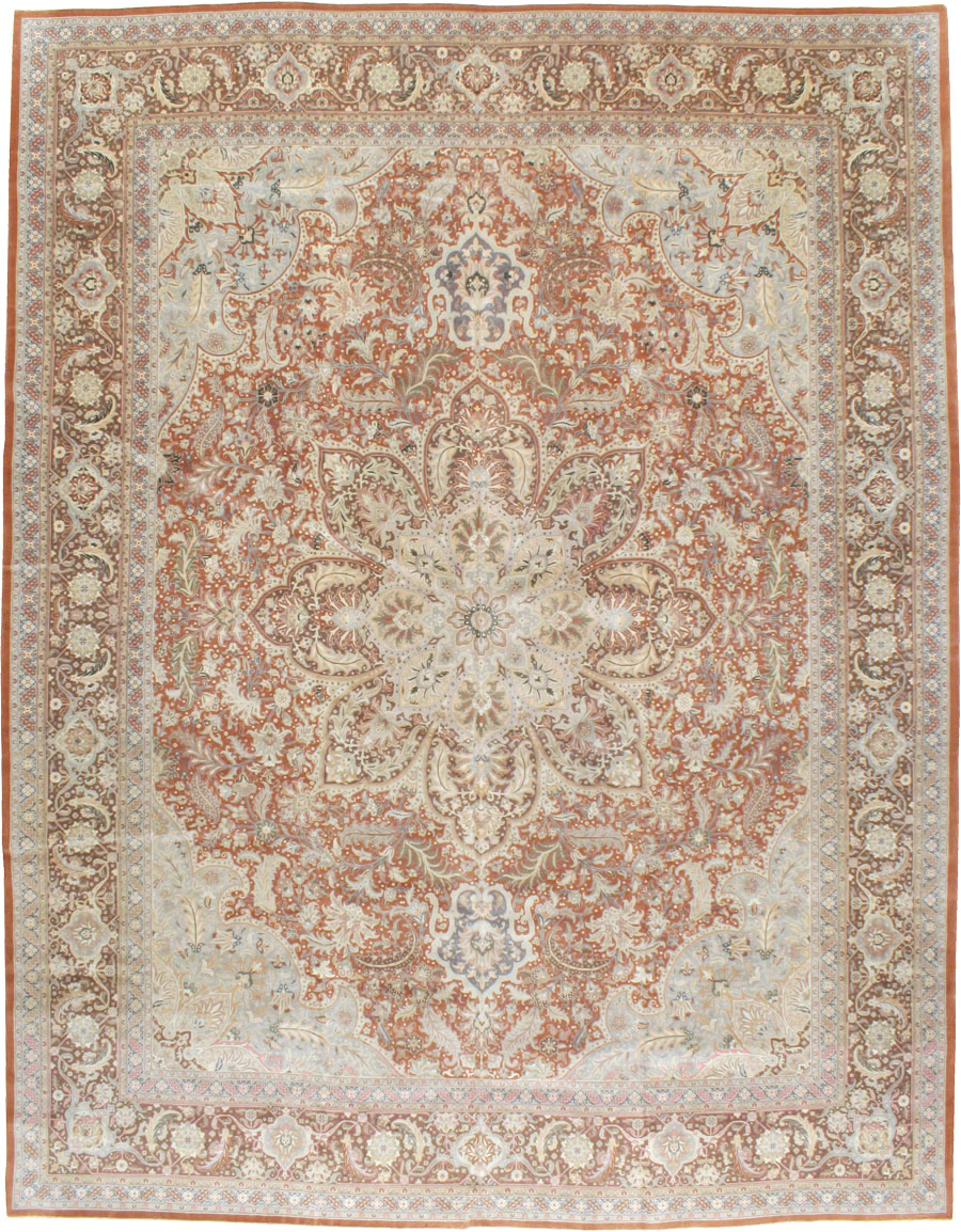Vintage Persian Tabirz Carpet, No.13815 - Galerie Shabab