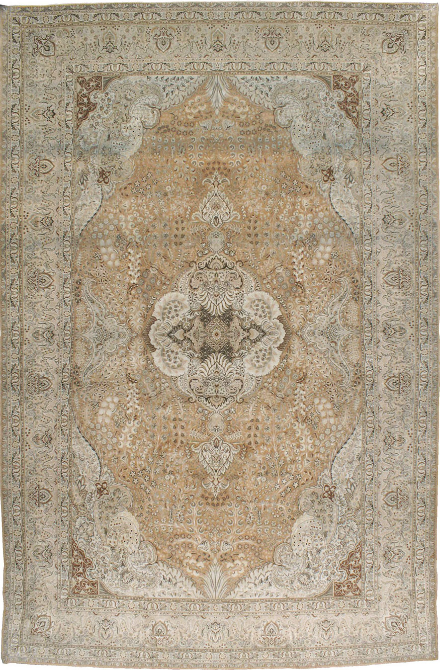 Vintage Tabriz Persian Carpet, No.13818 - Galerie Shabab