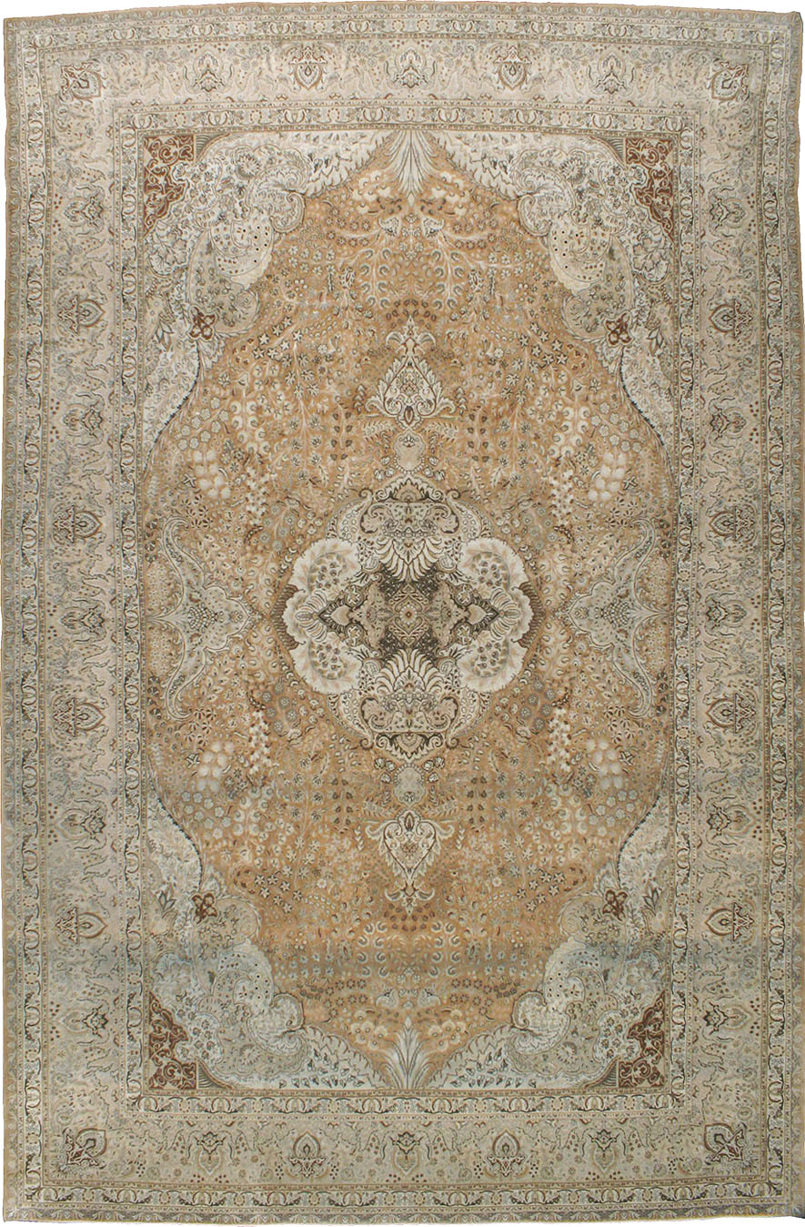 Vintage Tabriz Persian Carpet, No.13818 - Galerie Shabab