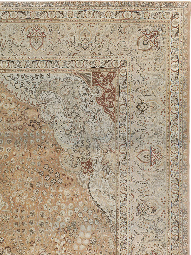 Vintage Tabriz Persian Carpet, No.13818 - Galerie Shabab