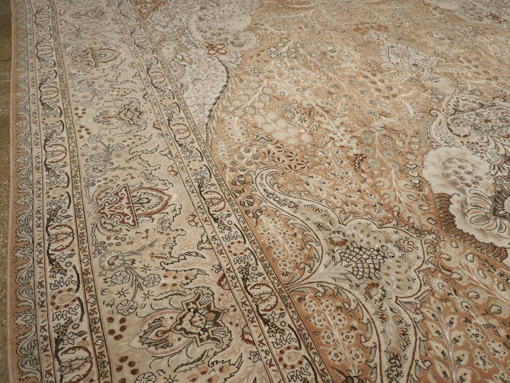 Vintage Tabriz Persian Carpet, No.13818 - Galerie Shabab