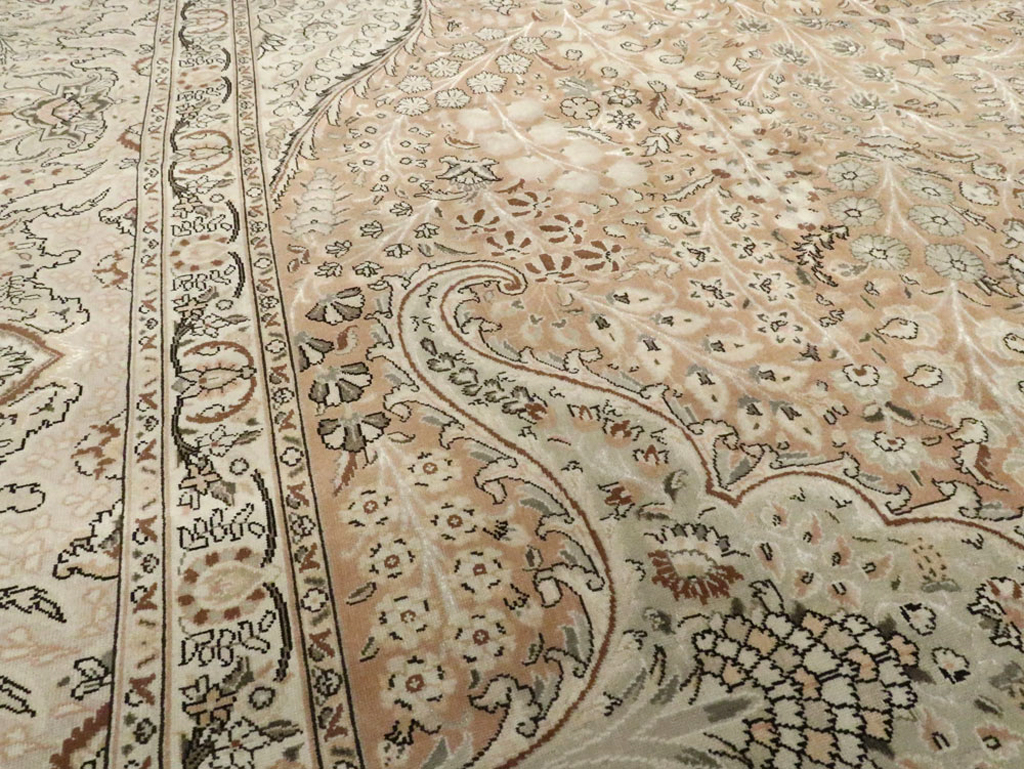 Vintage Tabriz Persian Carpet, No.13818 - Galerie Shabab