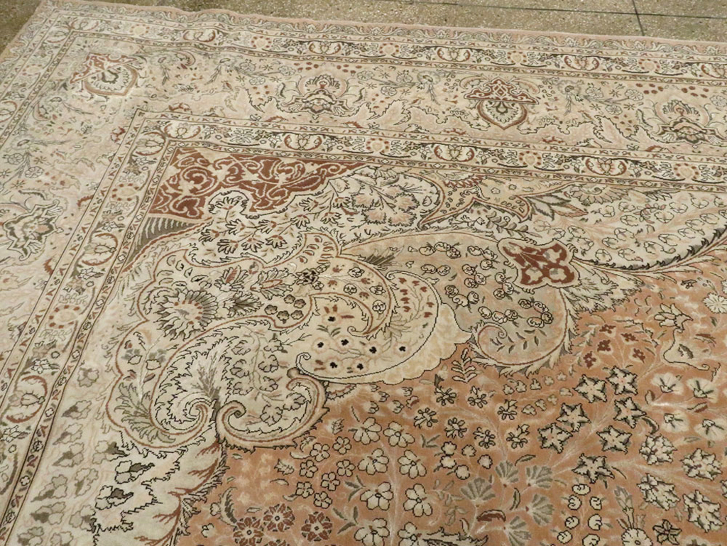 Vintage Tabriz Persian Carpet, No.13818 - Galerie Shabab