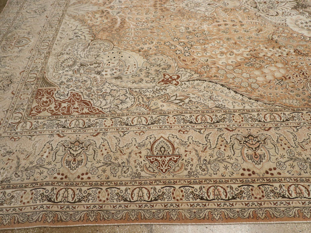 Vintage Tabriz Persian Carpet, No.13818 - Galerie Shabab